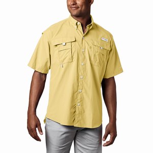 Columbia PFG Bahama™ II Shortärmad Skjorta Herr Gula (EWXBG5216)